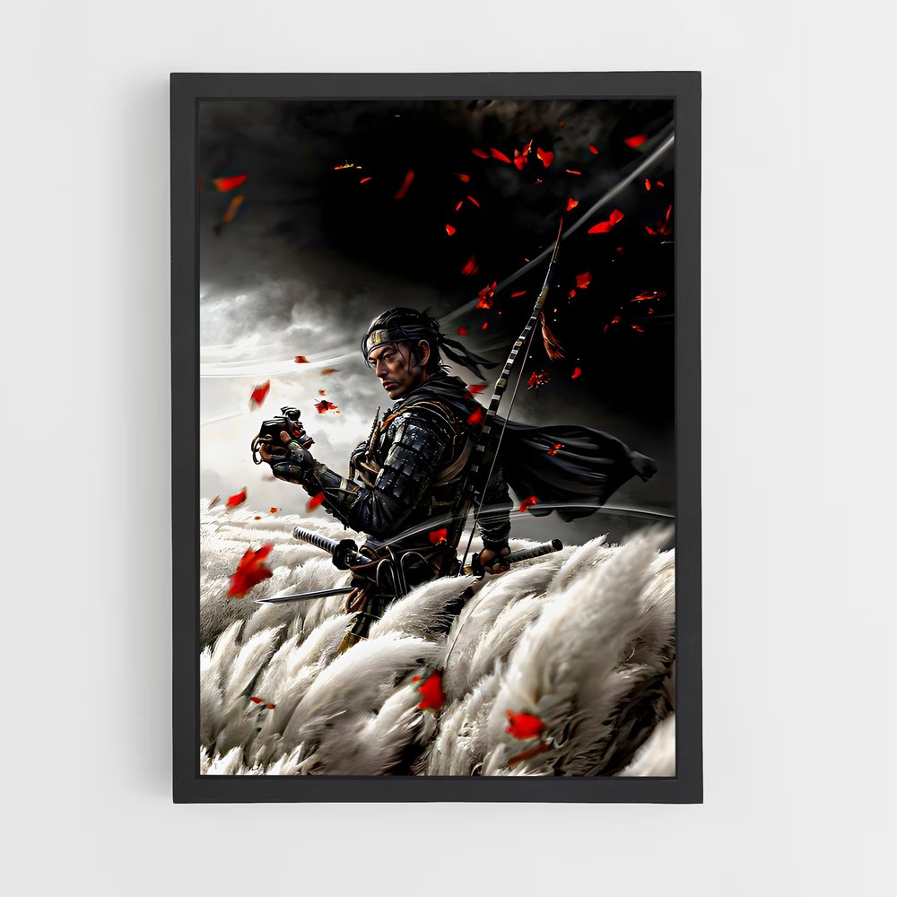 Poster Jin sakai katana – affiche Ghost of tsushima (vue 2)